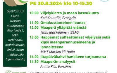 Maaperäpäivä 30.8.2024 Ammattiopisto Liviassa