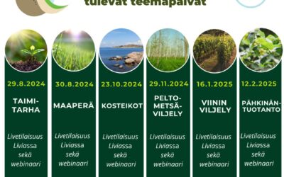 Maatalouden vesistöpolku -hankkeen tulevia tapahtumia