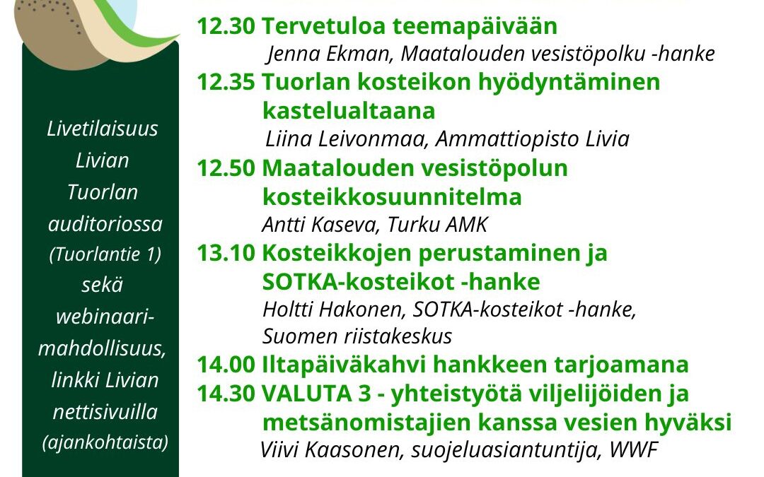 Kosteikkopäivä 23.10.2024 Ammattiopisto Liviassa