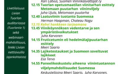 Viininviljelypäivä 16.1.2025 Ammattiopisto Liviassa